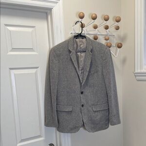 Banana Republic - Slim Linen Blend Blazer Old Money - Grey - 44